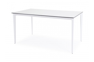 MR1002069 обеденный стол из HPL 140х80см, цвет молочный, каркас белый